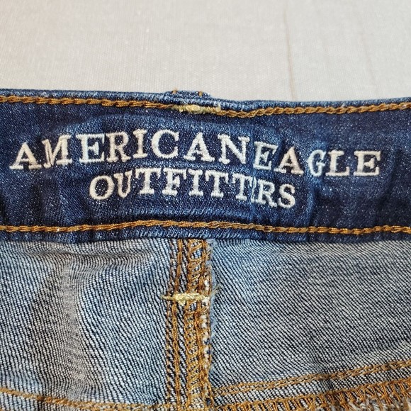 American Eagle Outfitters Super Stretch Womens Size 4 Shortie Denim Jean Shorts - Picture 6 of 13